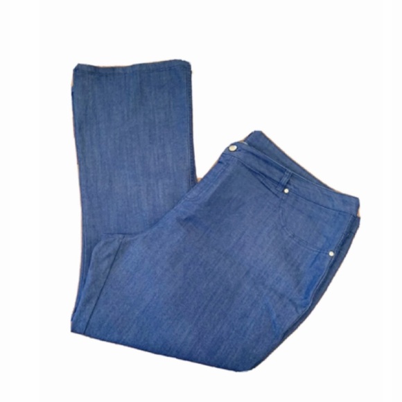 IMAN Global Chic Slim Bootcut Jeans – Size 3X | Rich Mid-Wash Stretch Denim - Picture 3 of 8